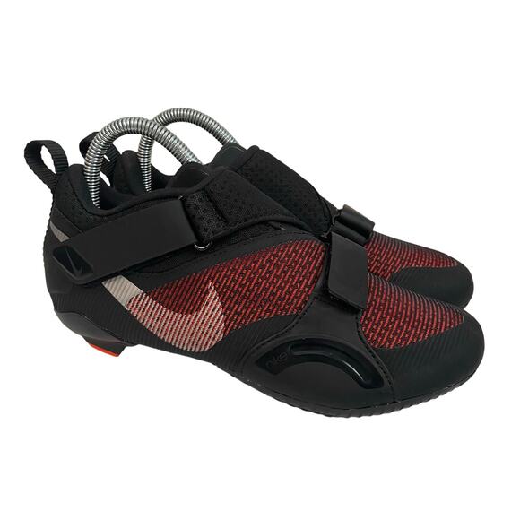 Nike SuperRep Women’s Cycling Shoes Indoor Outdoor size 7.5 Black Hyper Crimson - Picture 1 of 15